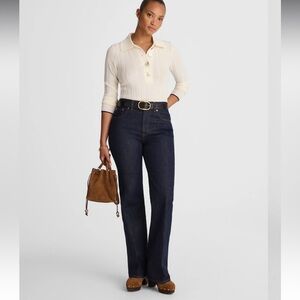 Madewell Dark Blue Curvy Vintage Flare Jean